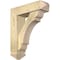 Ekena Millwork Olympic Arts and Crafts Rough Sawn Bracket w/ Offset Brace, Douglas Fir, 6"W x 20"D x 24"H BKT0604X20X24OLY03RDF - alternate 1